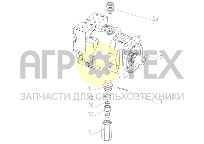 Чертеж Гидромотор (2650.09.05.010)